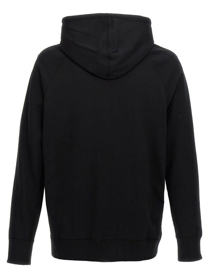 Jacquard insert hoodie Sweatshirt