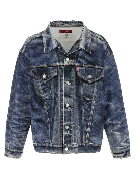 Junya Watanabe x Levi's® denim effect jacket Down jacket, Parka, Casual jackets