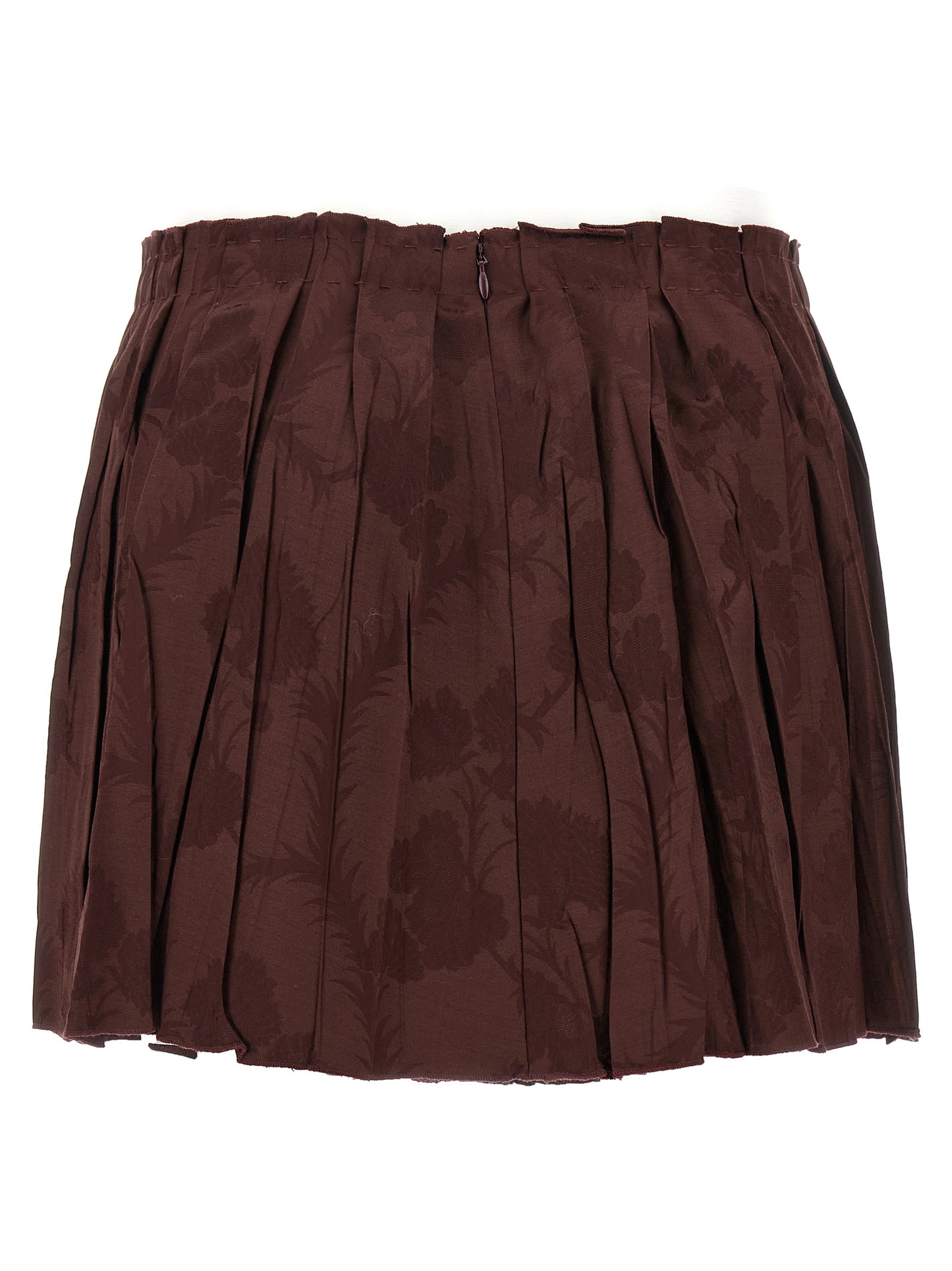 Jacquard floral patterned skirt Skirts
