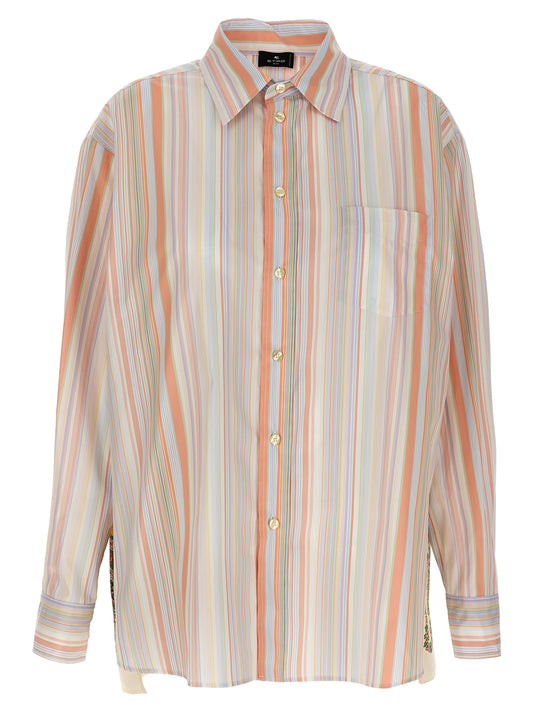 Paisley insert shirt Shirt, blouse