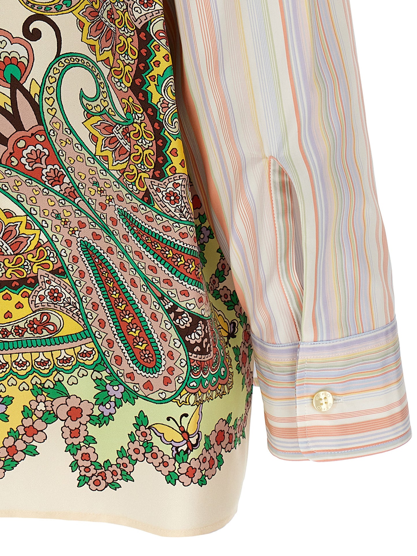 Paisley insert shirt Shirt, blouse