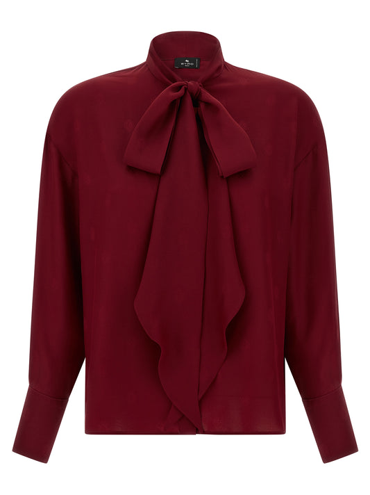 Jacquard Silk blouse Shirt, blouse