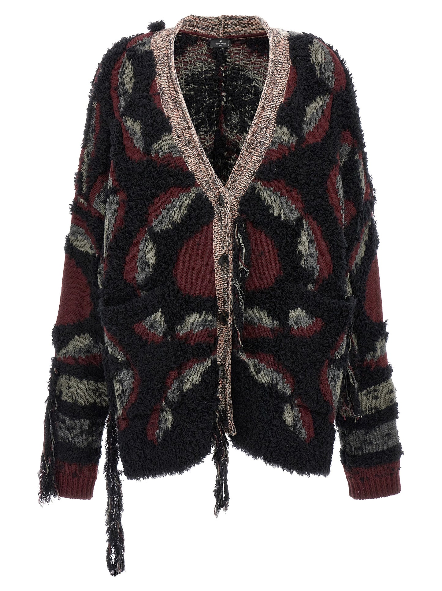 Fringed oversized cardigan Sweater, cardigans