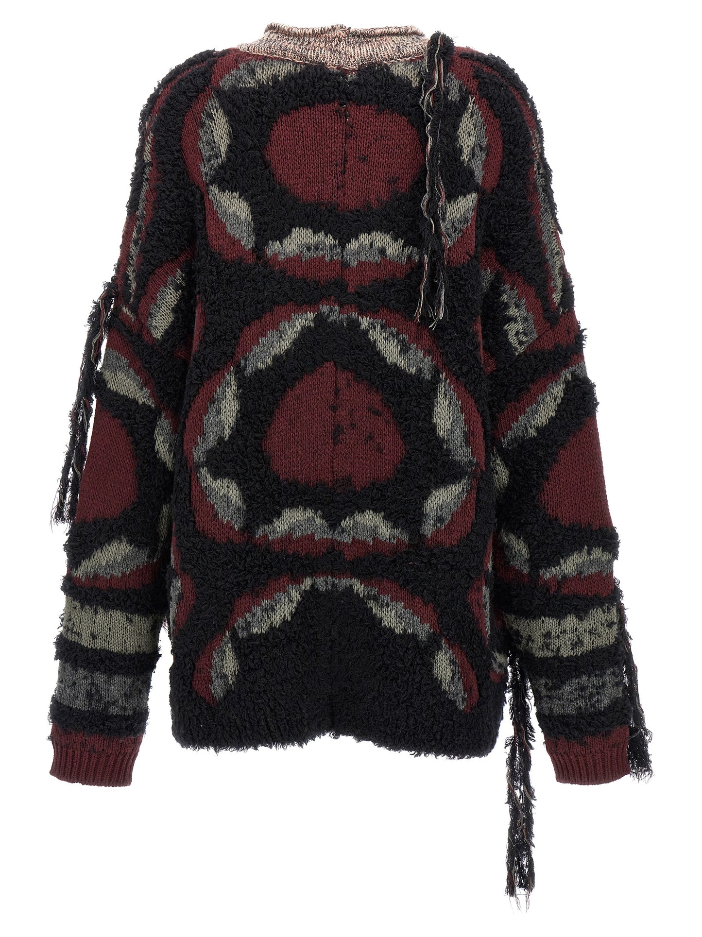 Fringed oversized cardigan Sweater, cardigans