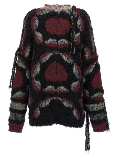 Fringed oversized cardigan Sweater, cardigans