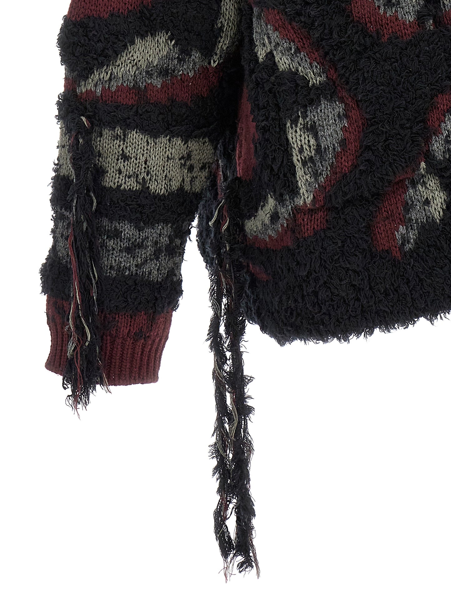 Fringed oversized cardigan Sweater, cardigans