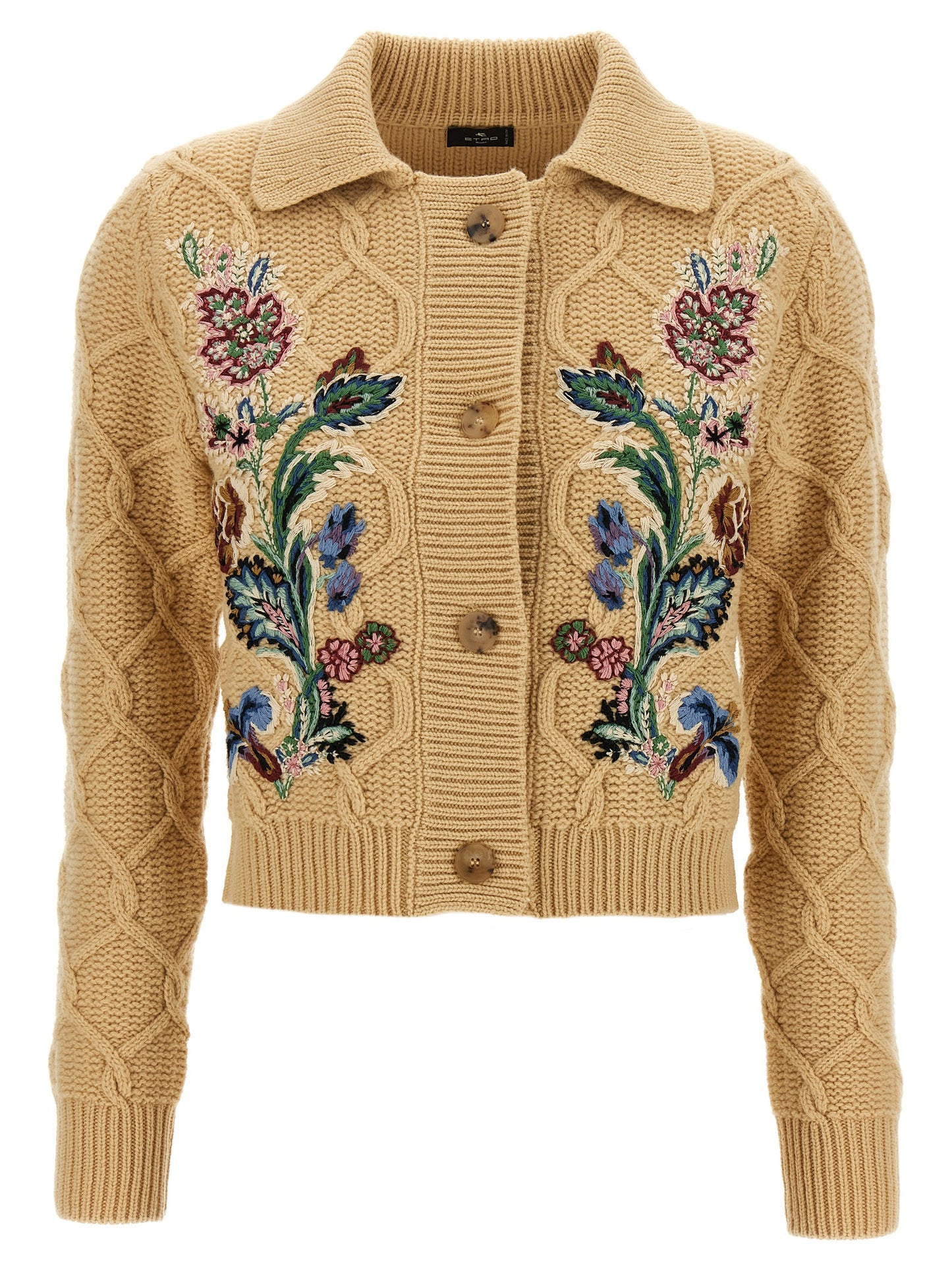 Floral embroidery cardigan Sweater, cardigans