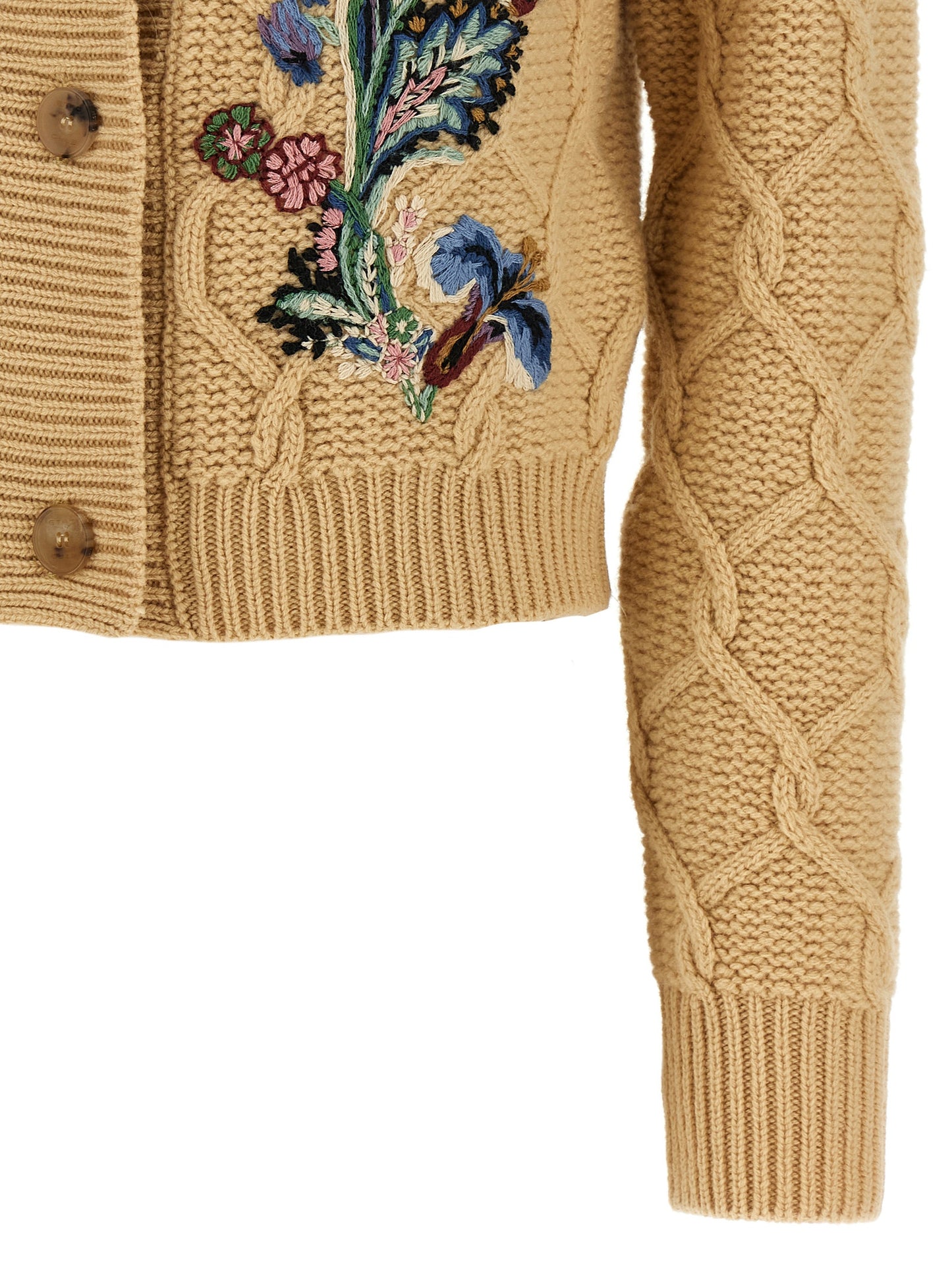 Floral embroidery cardigan Sweater, cardigans