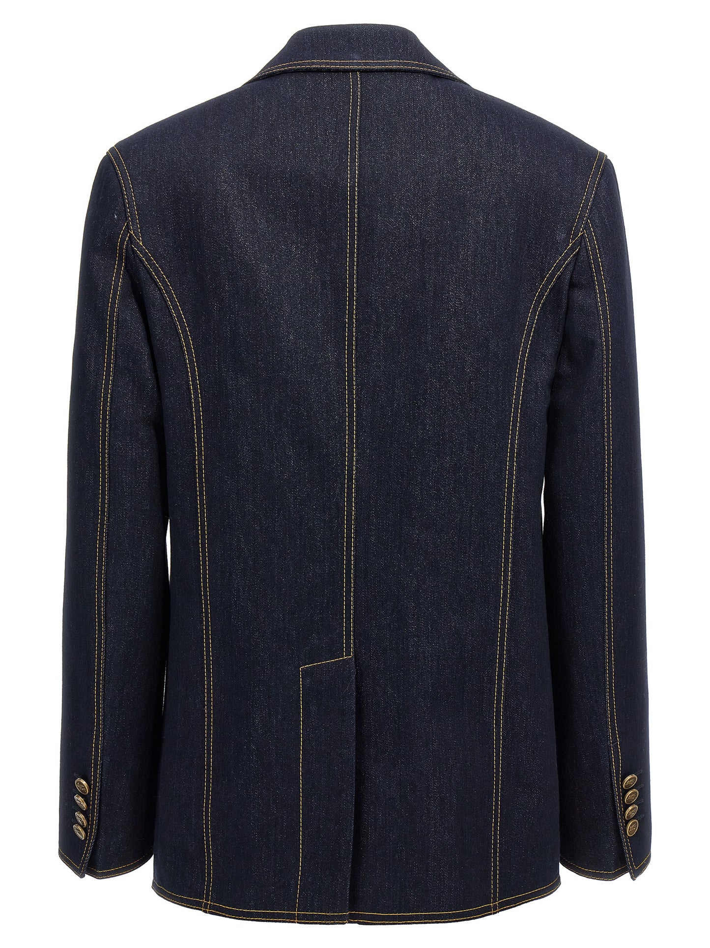 Single-breasted denim blazer Blazer and Suits