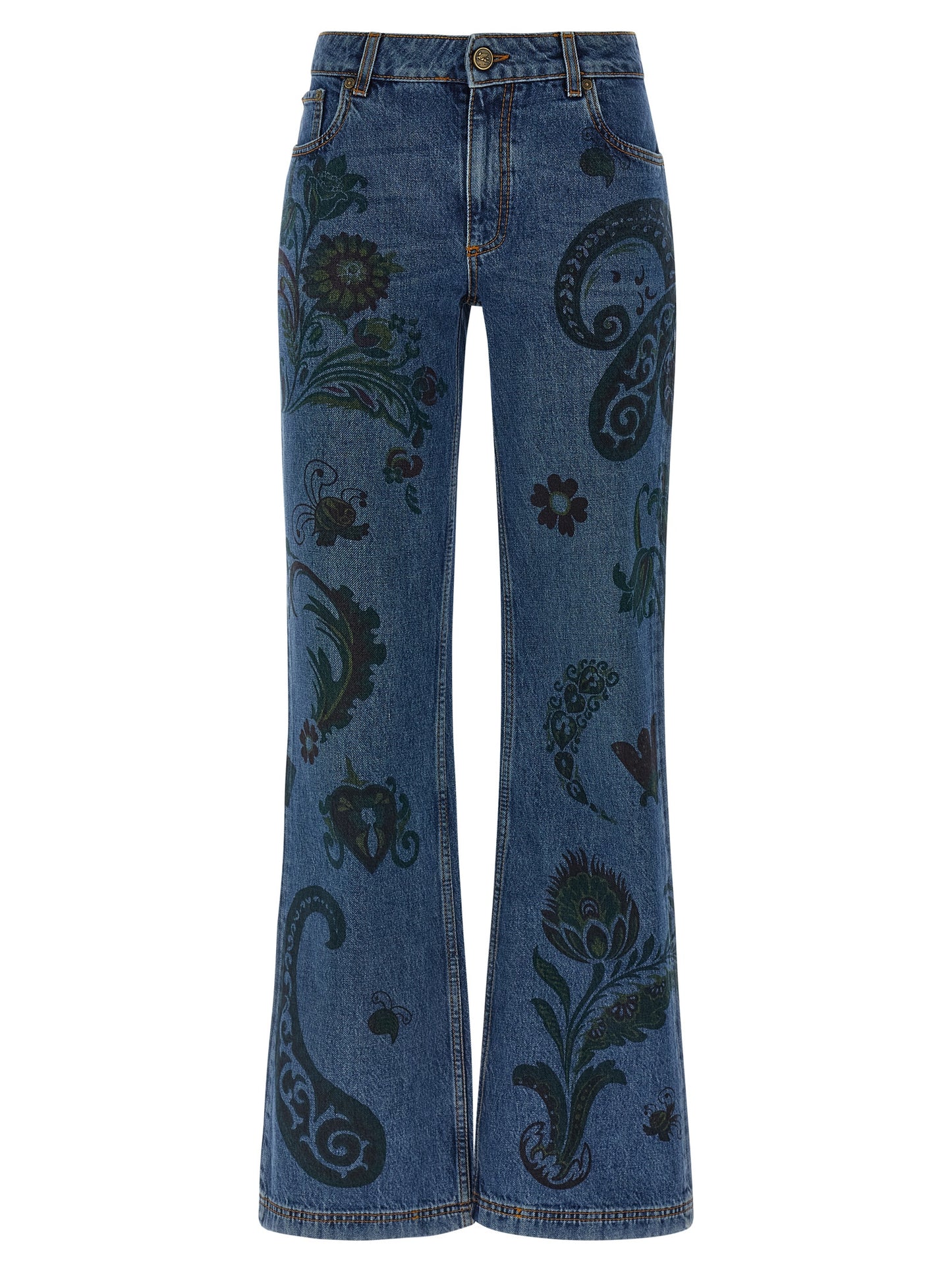 Paisley print jeans Jeans
