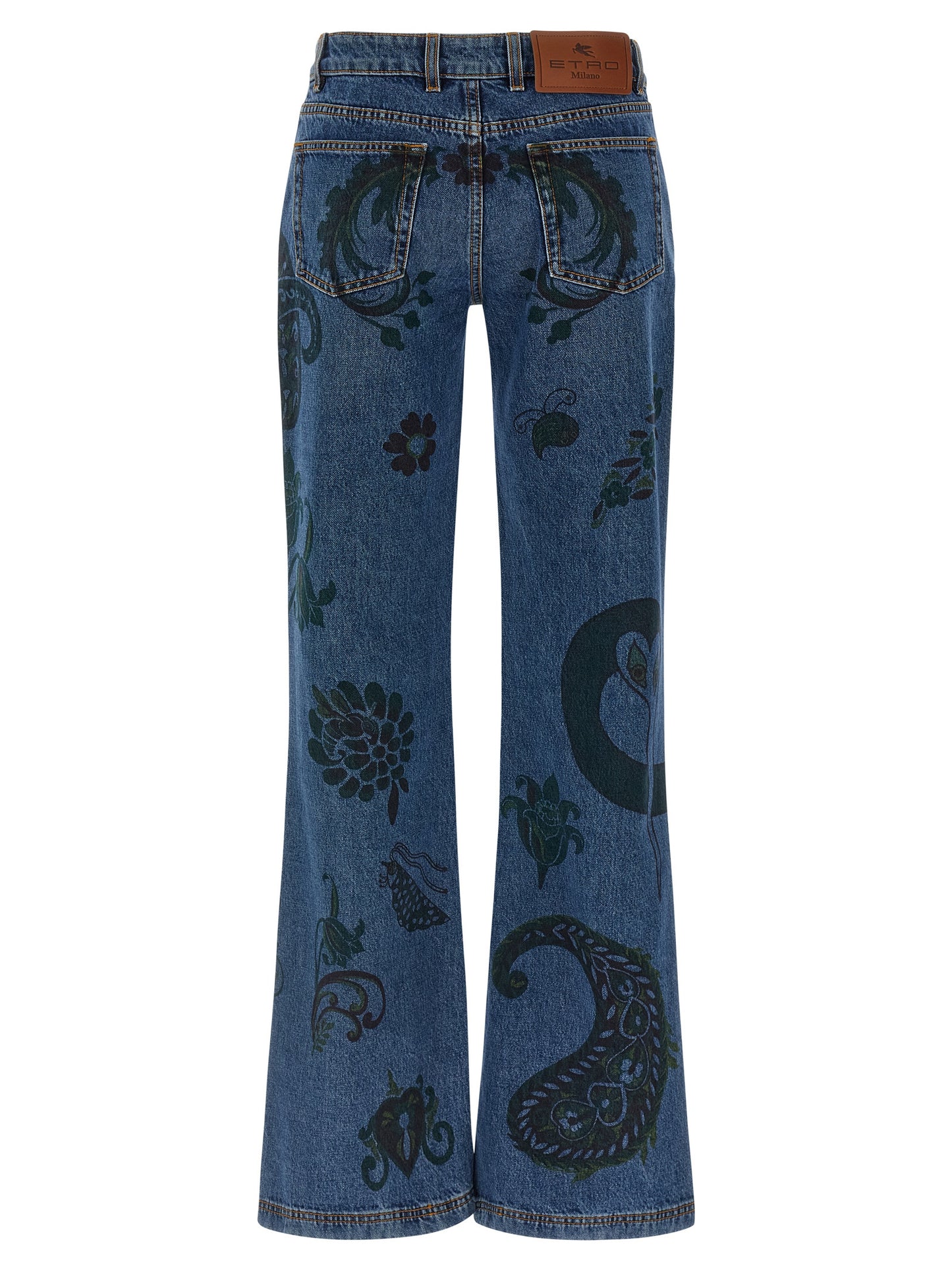 Paisley print jeans Jeans
