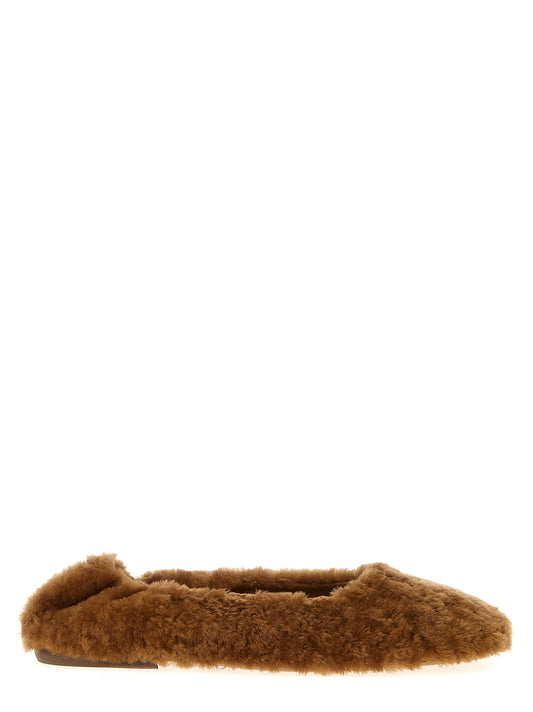 Fur ballet flats Flat shoes