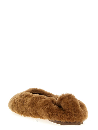 Fur ballet flats Flat shoes