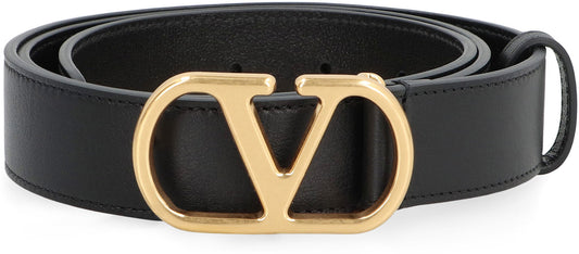 Valentino Garavani Vlogo Signature leather belt