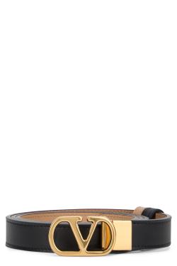 Valentino Garavani Vlogo Signature reversible belt in leather