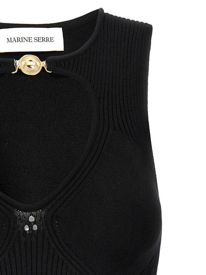 'Moon Jewelry Knit Open Neck' top Tops