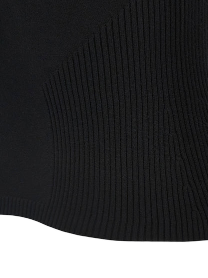 'Moon Jewelry Knit Open Neck' top Tops