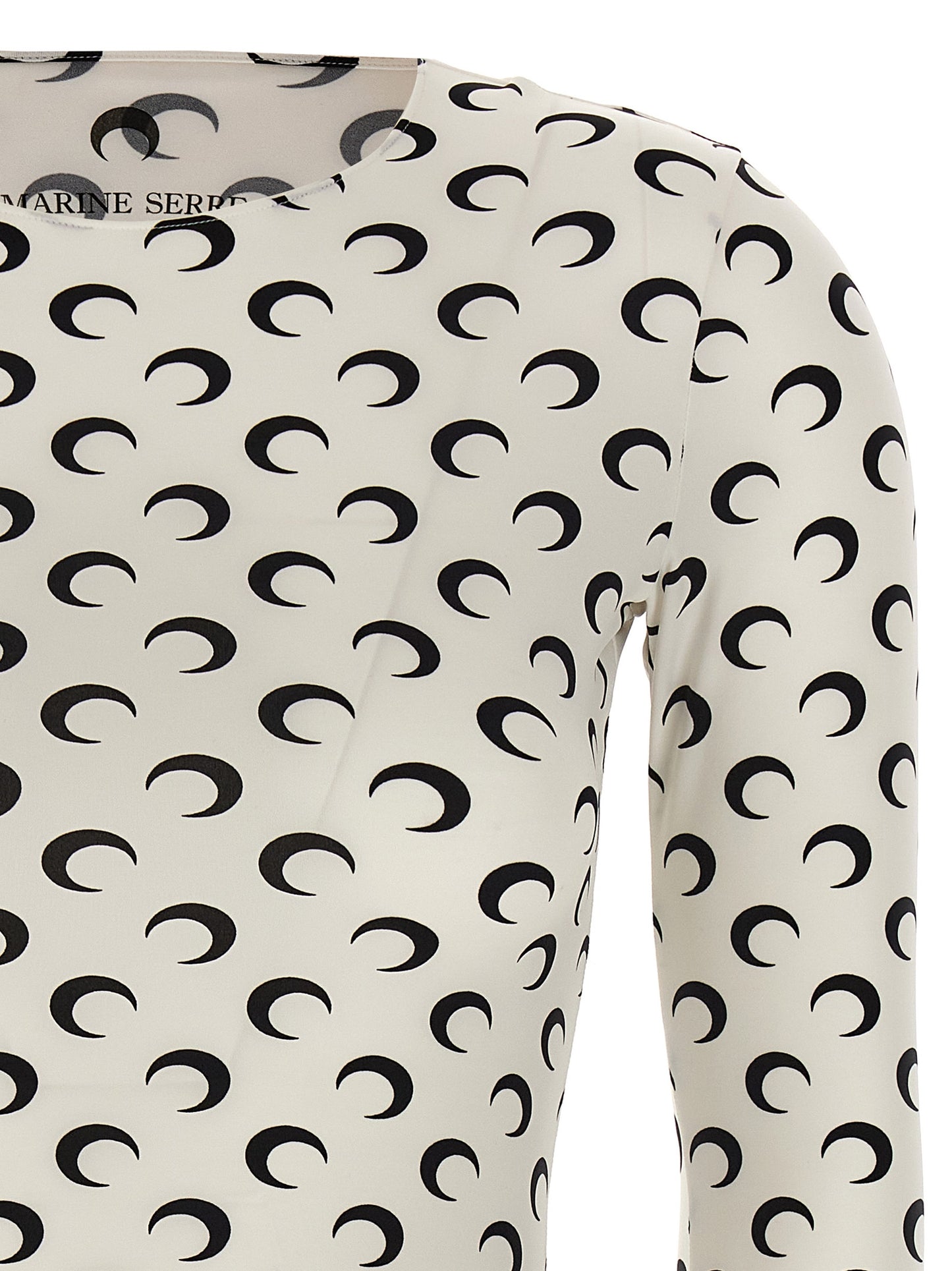 'Moon Printed Jersey Second Skin' T-shirt T-shirt