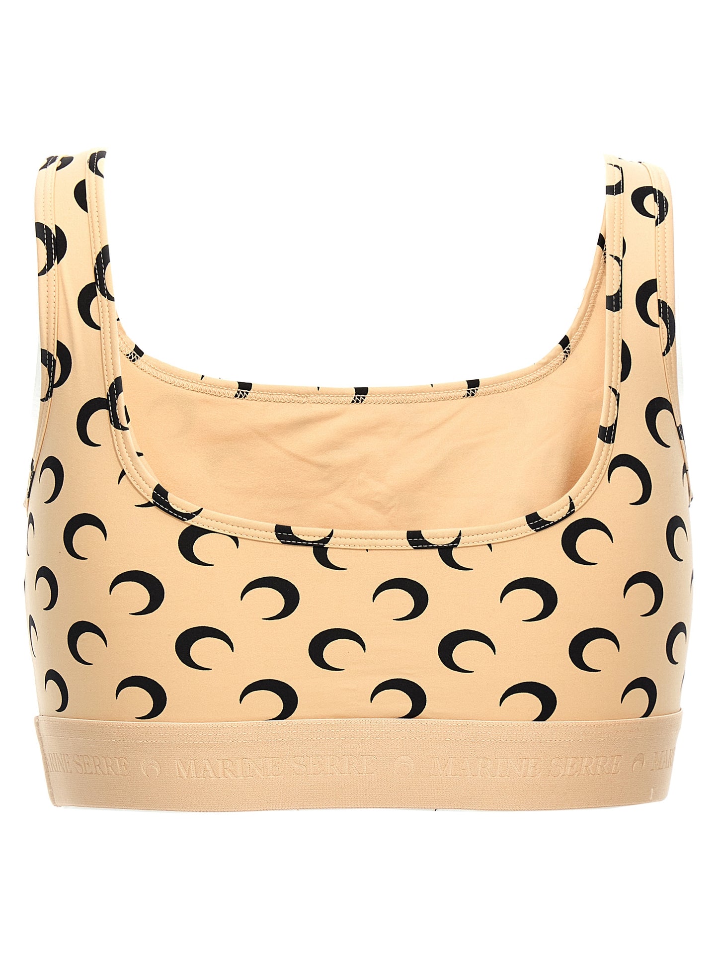 'Moon Printed Jersey' cropped top Tops