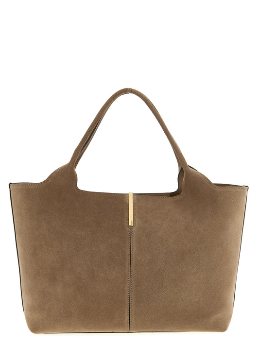 Small to medium suede shopping bag Tote bag