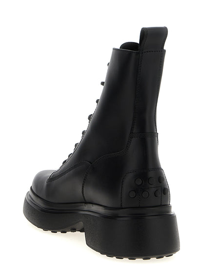 Leather combat boots Boots, ankle boots