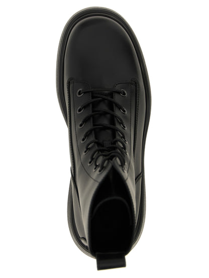 Leather combat boots Boots, ankle boots