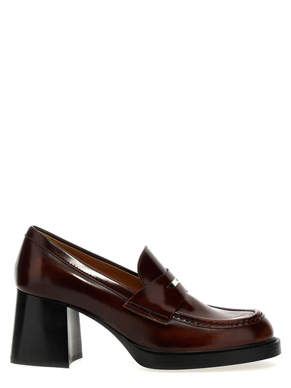 Leather loafers Pumps