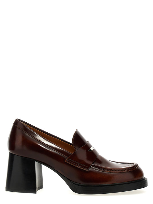 Leather loafers Pumps