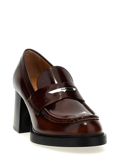 Leather loafers Pumps