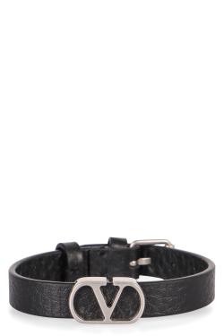 Valentino Garavani VLogo Signature bracelet in leather