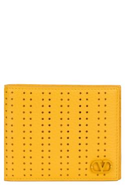 Valentino Garavani Perforated leather wallet
