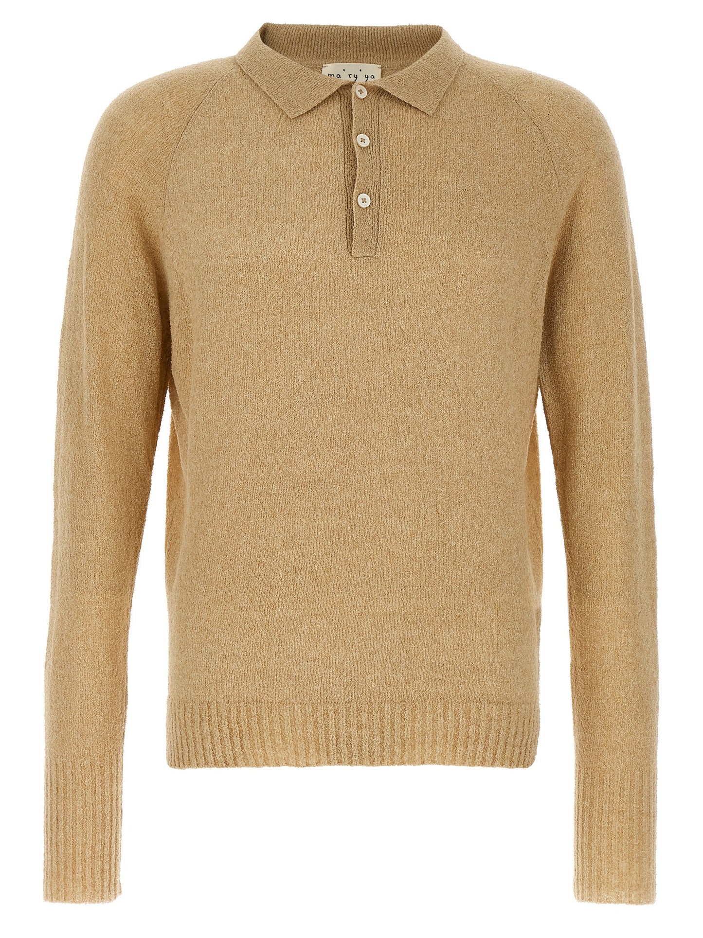 Bouclé cotton polo shirt Polo