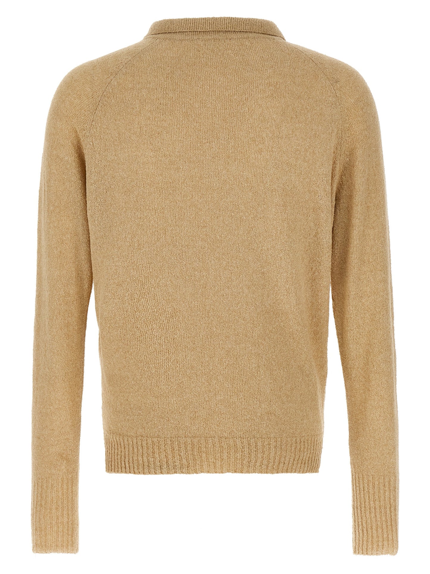 Bouclé cotton polo shirt Polo