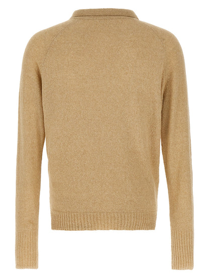 Bouclé cotton polo shirt Polo