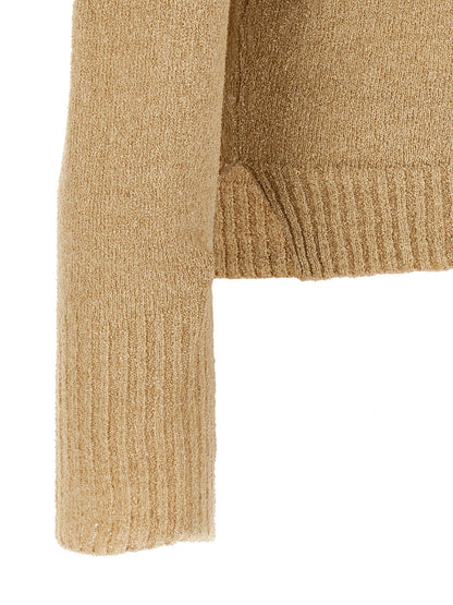 Bouclé cotton polo shirt Polo