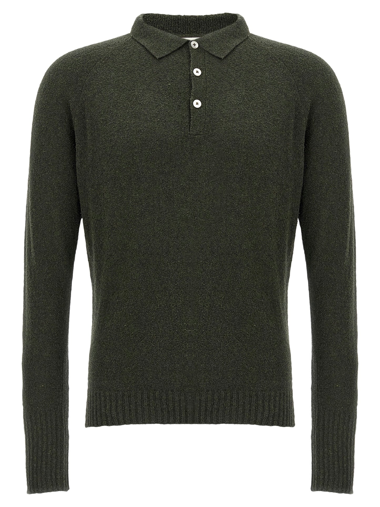 Bouclé cotton polo shirt Polo