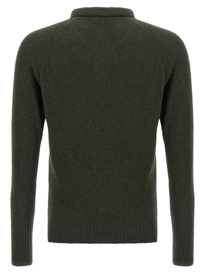 Bouclé cotton polo shirt Polo