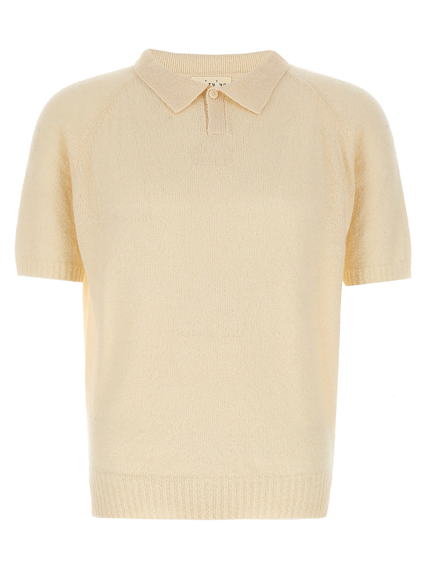 Bouclé cotton polo shirt Polo