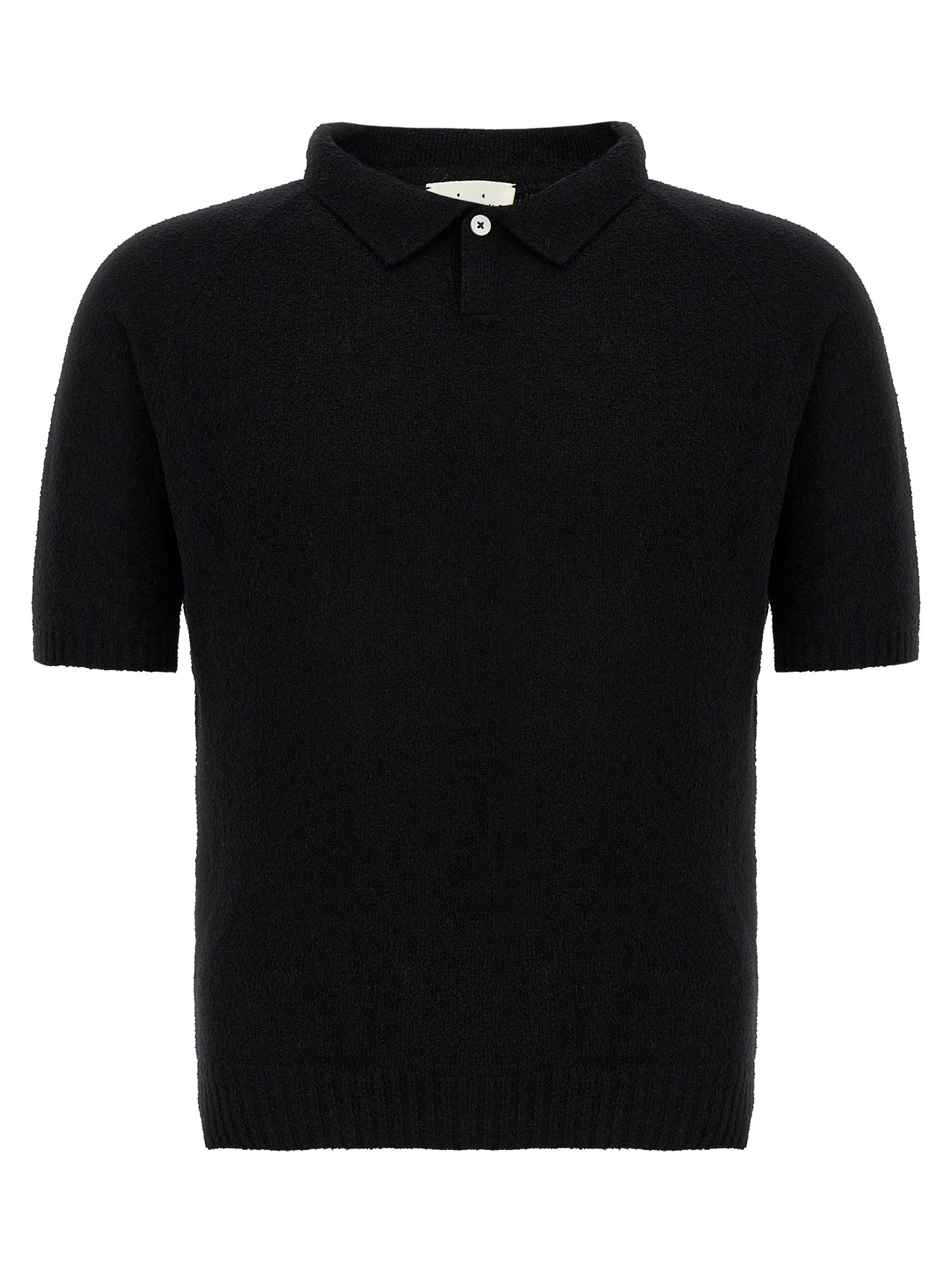 Bouclé cotton polo shirt Polo