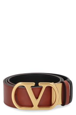Valentino Garavani Reversible Belt Vlogo Signature in leather