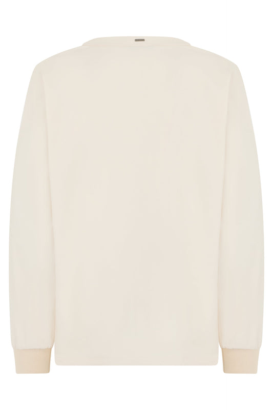 Cardigan in fabric with v-neck RTW