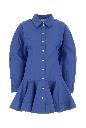 Ganni Stretch cotton mini shirt dress