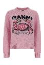 Ganni Graphic wool sweater crab