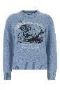 Ganni Graphic wool sweater mermaid