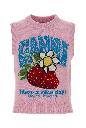 Ganni Graphic wool vest