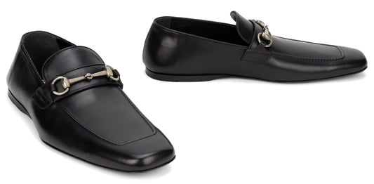 Loafers with buckle in leather RTW