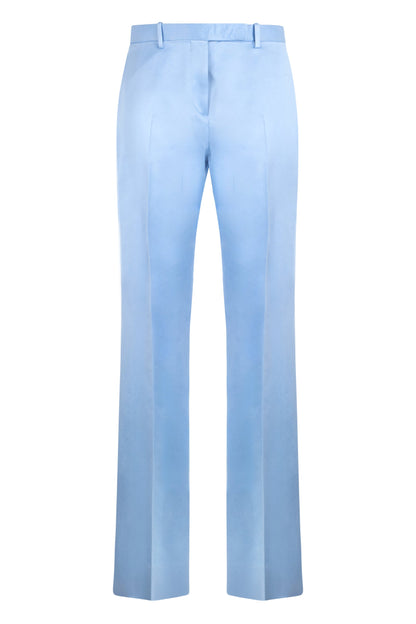Straight pants in cotton and silk blend RTW