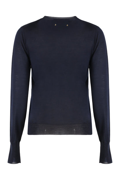 Golden Goose Sweater with round neck in wool