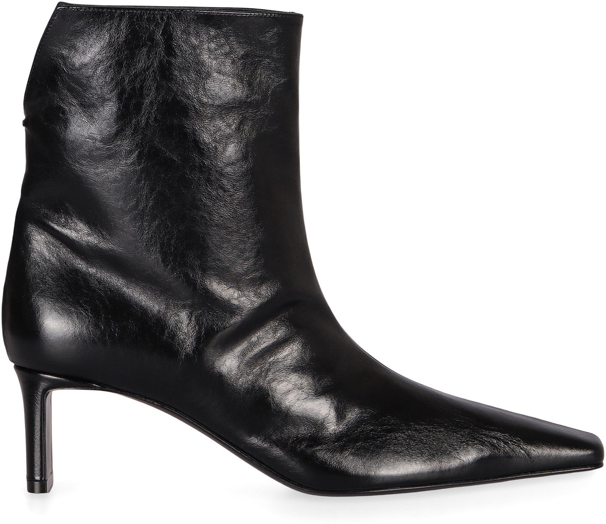 Khaite Ona leather ankle boots