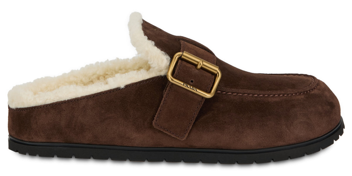 Prada Padded slippers with strap